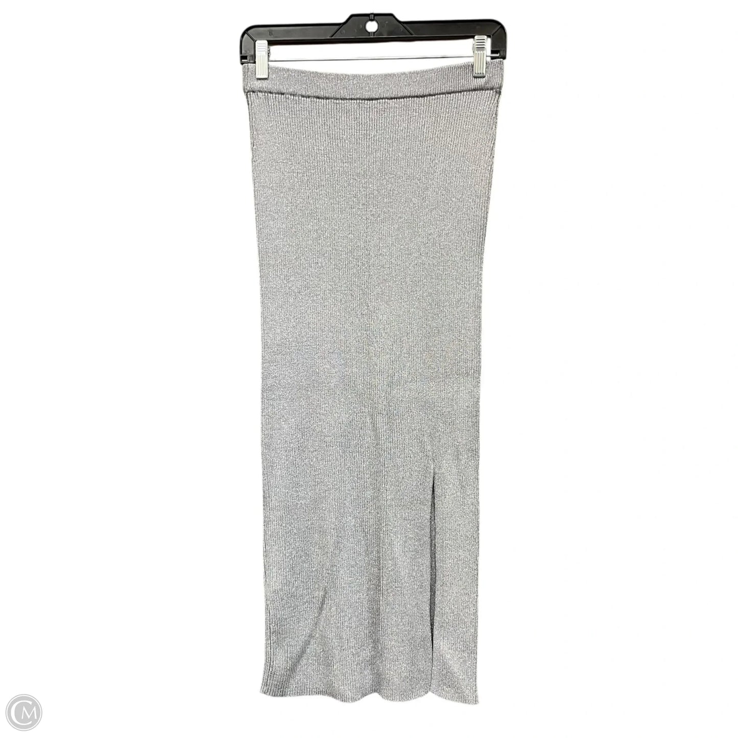 Skirt Midi By Zara In Silver, Size: M