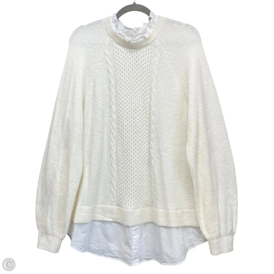 Sweater By Loft In Cream, Size: Xl
