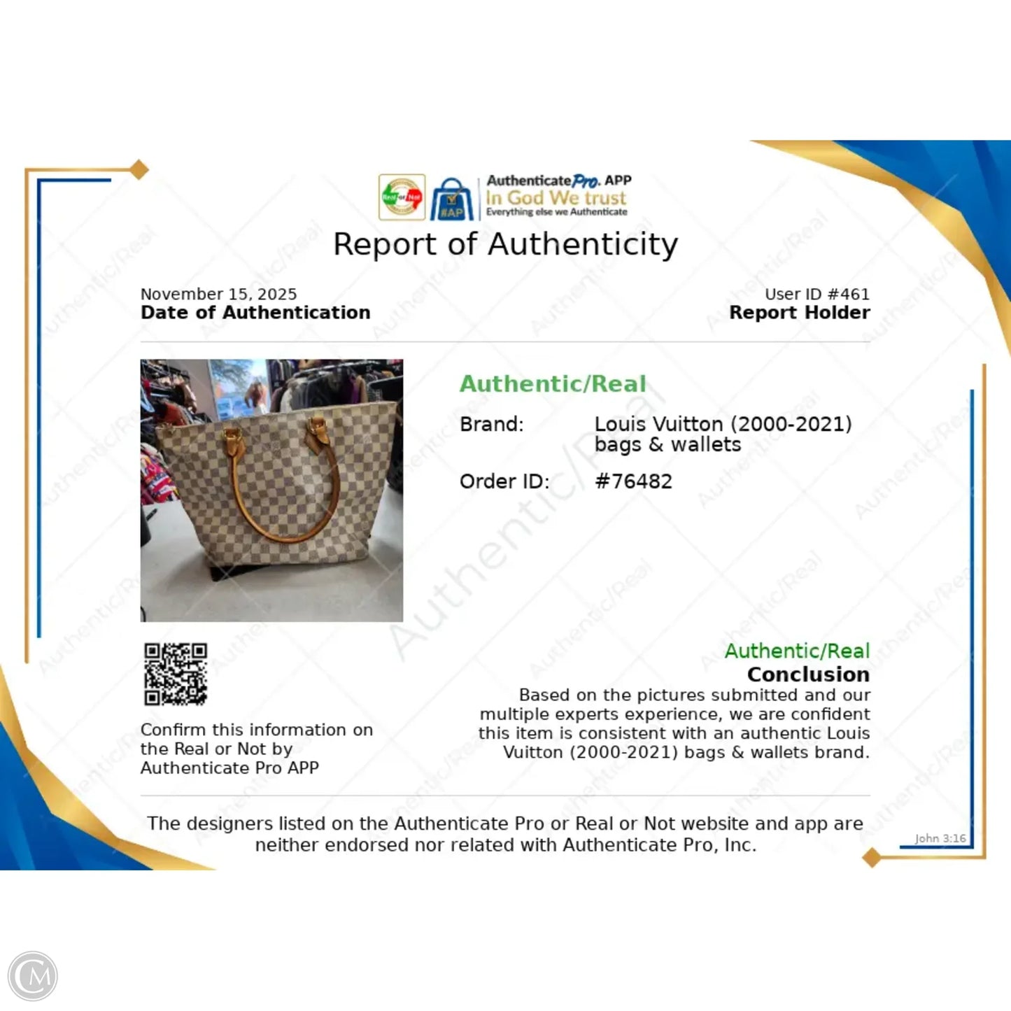 Handbag Luxury Designer By Louis Vuitton, Size: Large