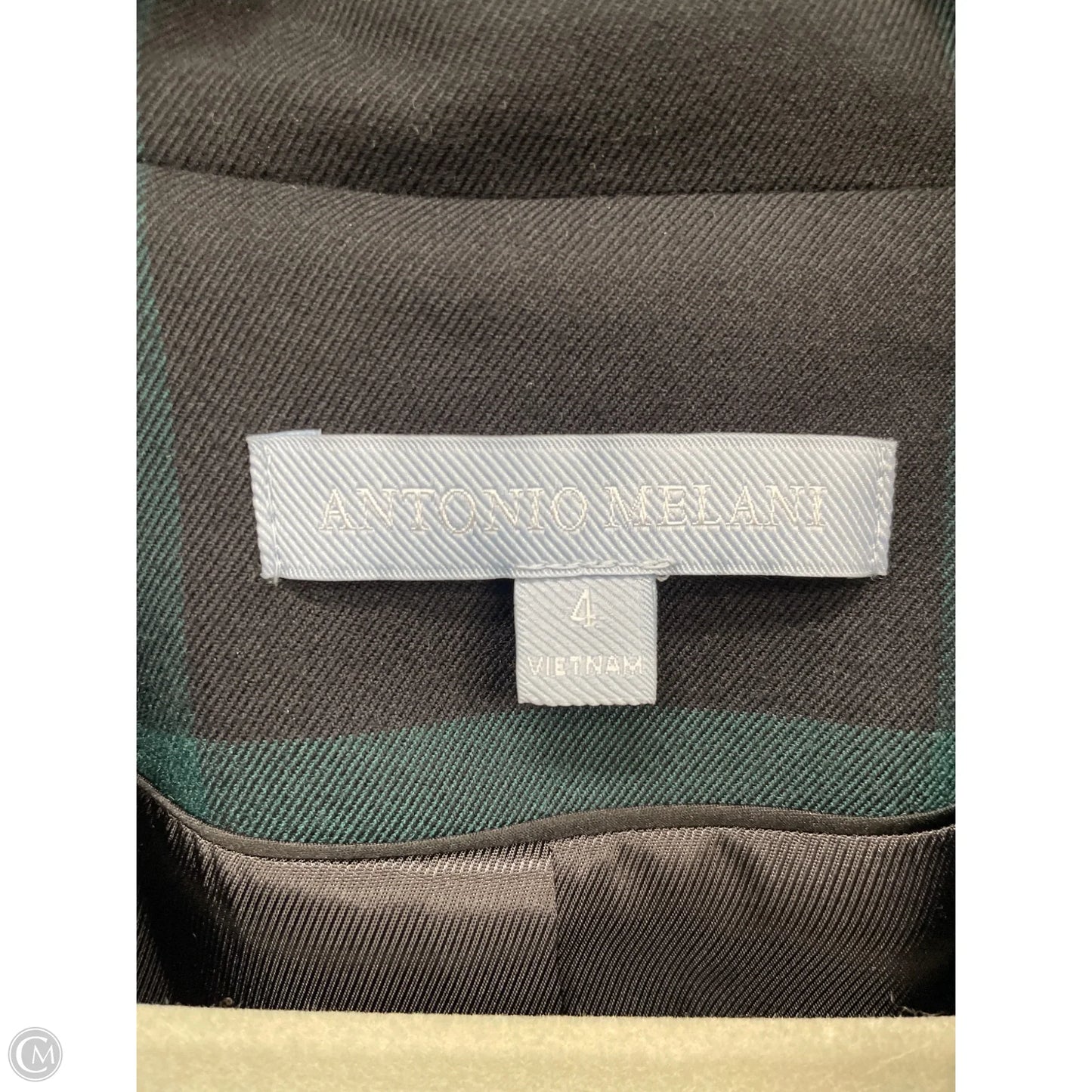 Blazer By Antonio Melani In Black & Green, Size: 4