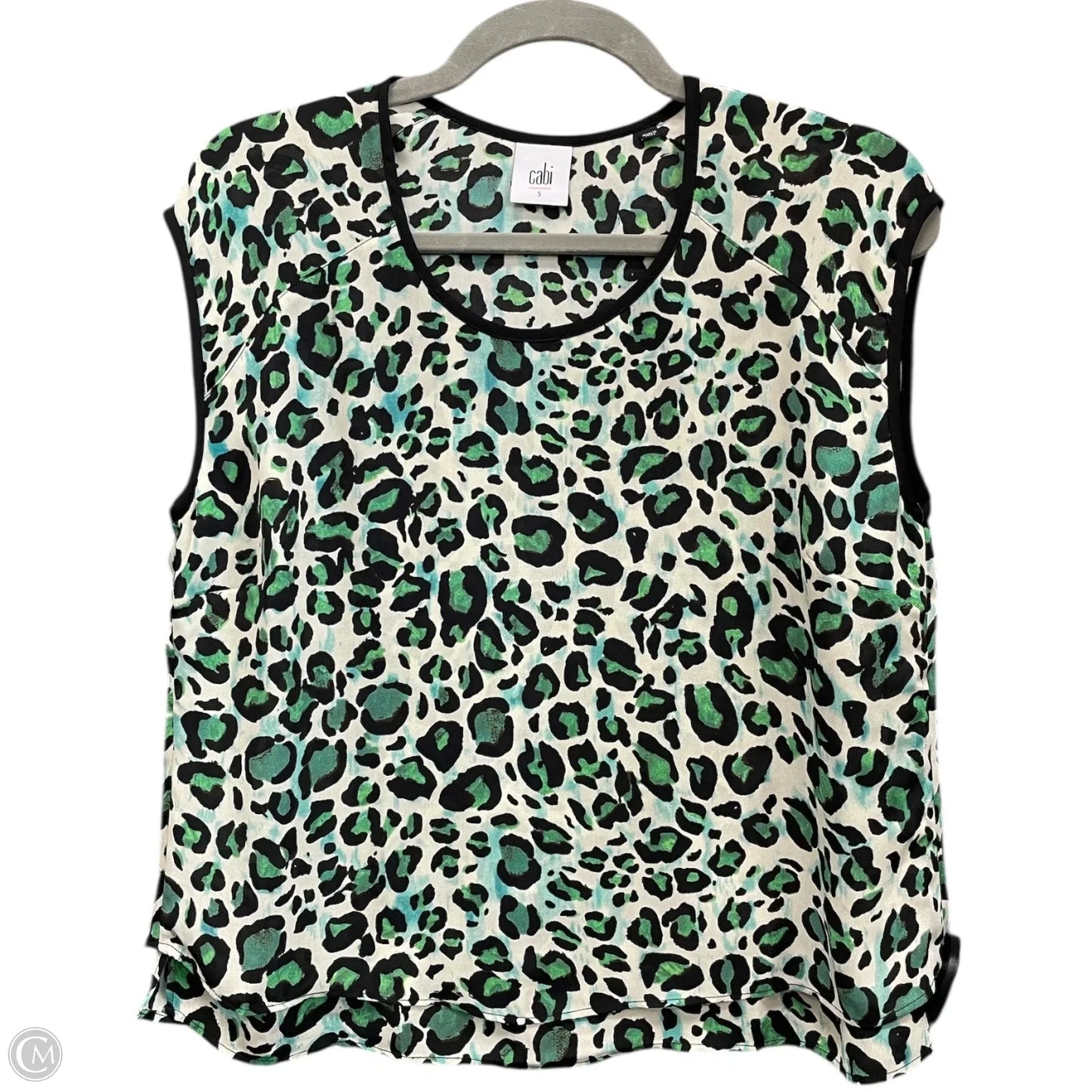 Blouse Sleeveless By Cabi In Green, Size: S