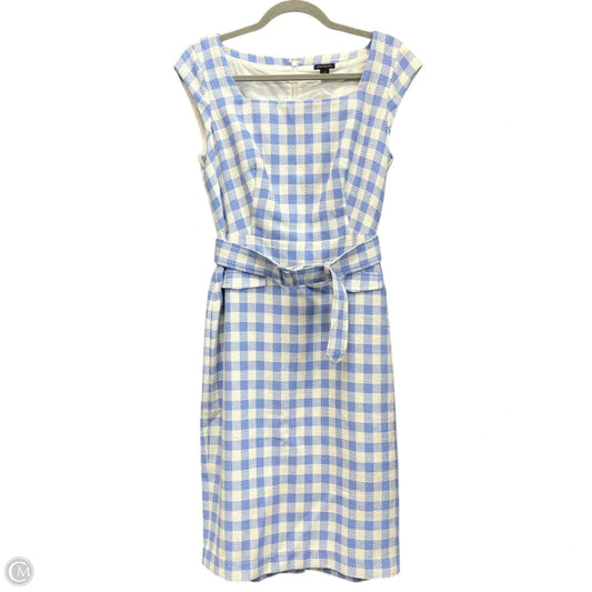 Dress Casual Short By Ann Taylor In Blue & White, Size: 4