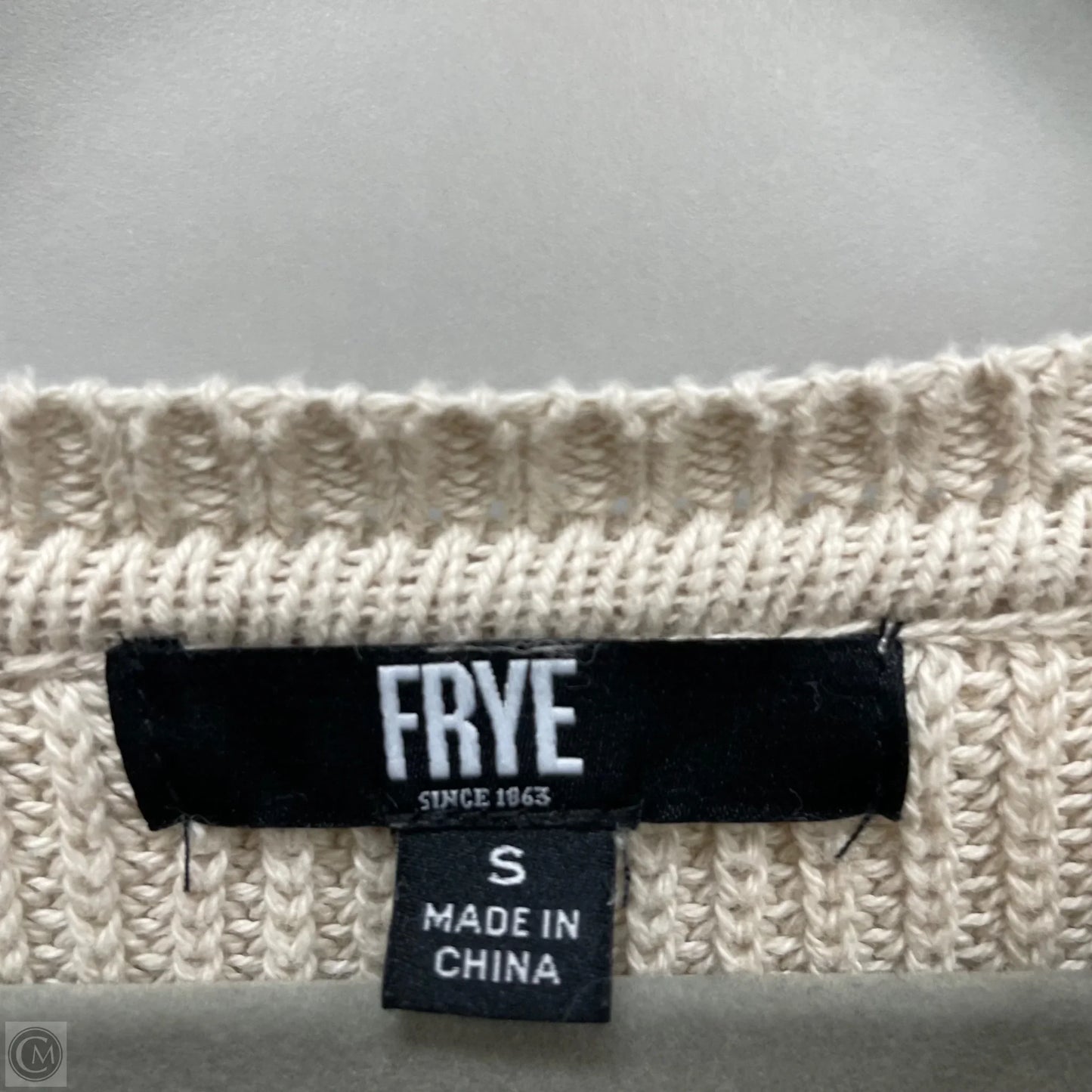 Sweater Designer By Frye In Tan, Size: S