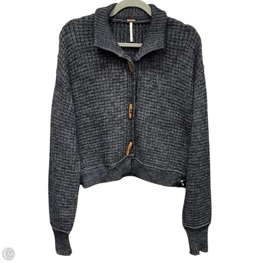 Sweater Cardigan By Free People In Navy, Size: S