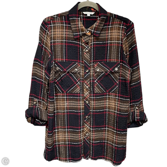 Tunic Long Sleeve By John Mark In Multi-colored, Size: S