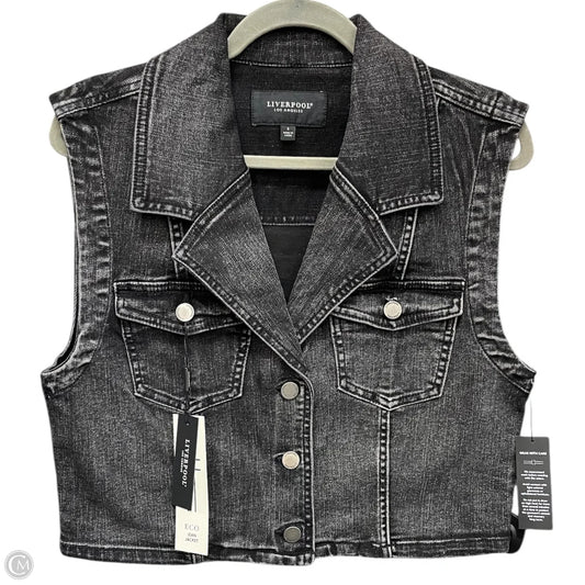 Vest Other By Liverpool In Black Denim, Size: S