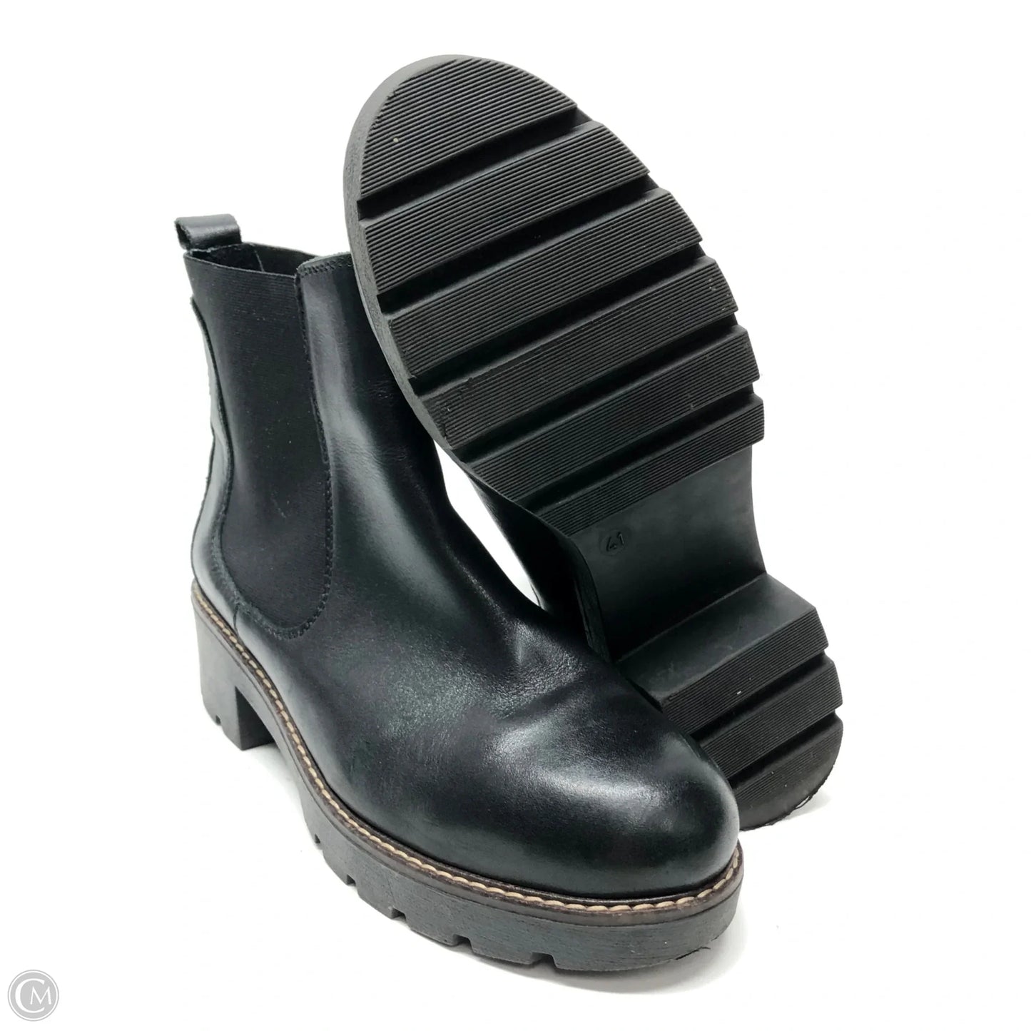 Boots Ankle Heels By Anthropologie In Black, Size: 10