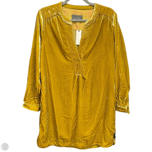 Dress Casual Short By Anthropologie In Chartreuse, Size: Xs