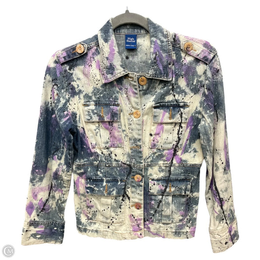 Jacket Denim By Clothes Mentor In Multi-colored, Size: M