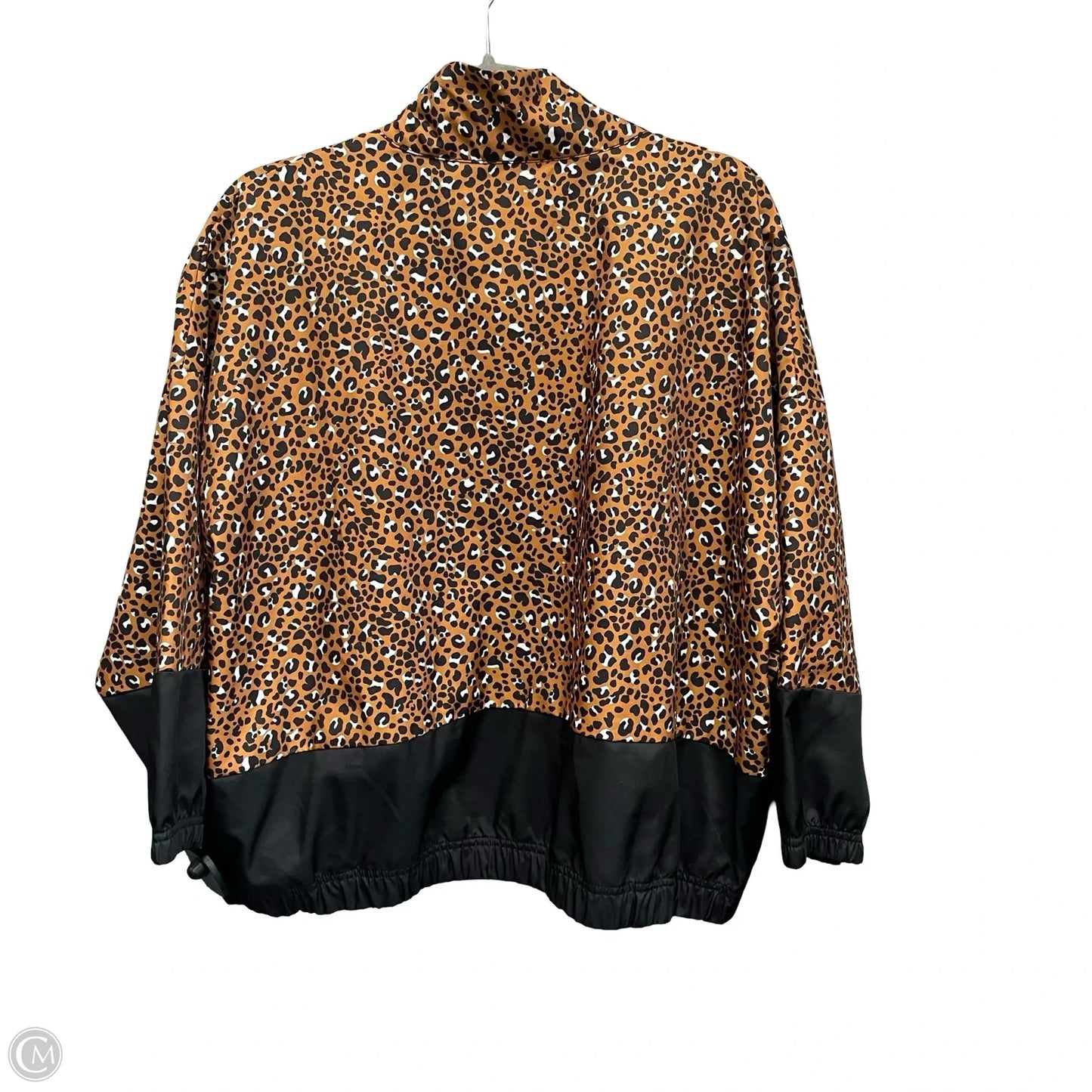 Athletic Jacket By Nike In Leopard Print, Size: M