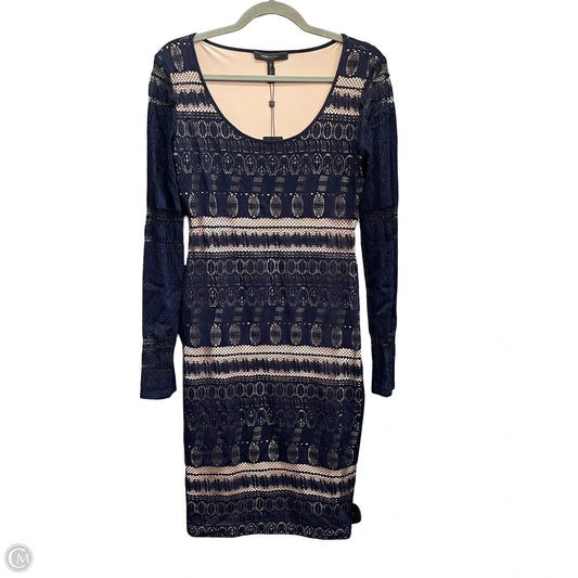 Dress Casual Midi By Bcbgmaxazria In Navy, Size: M