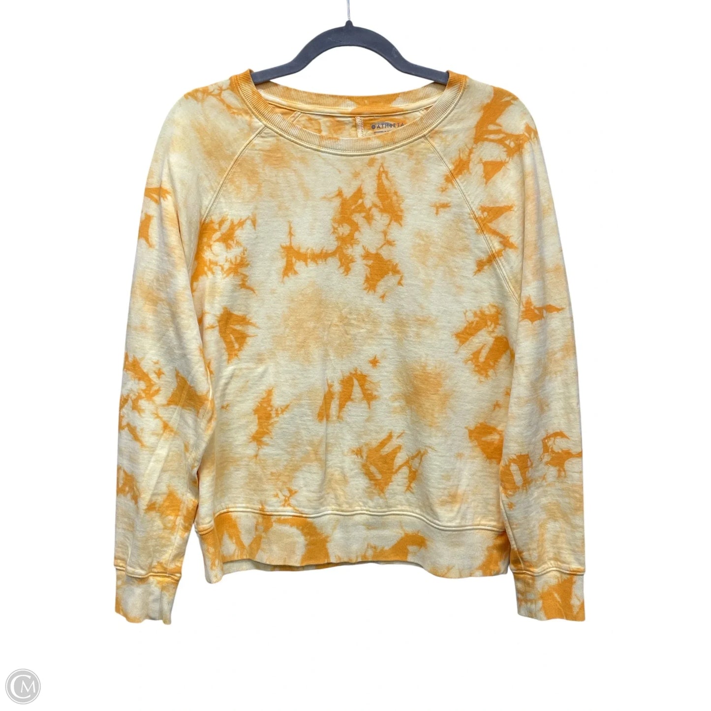 Sweatshirt Crewneck By Athleta In Yellow, Size: S