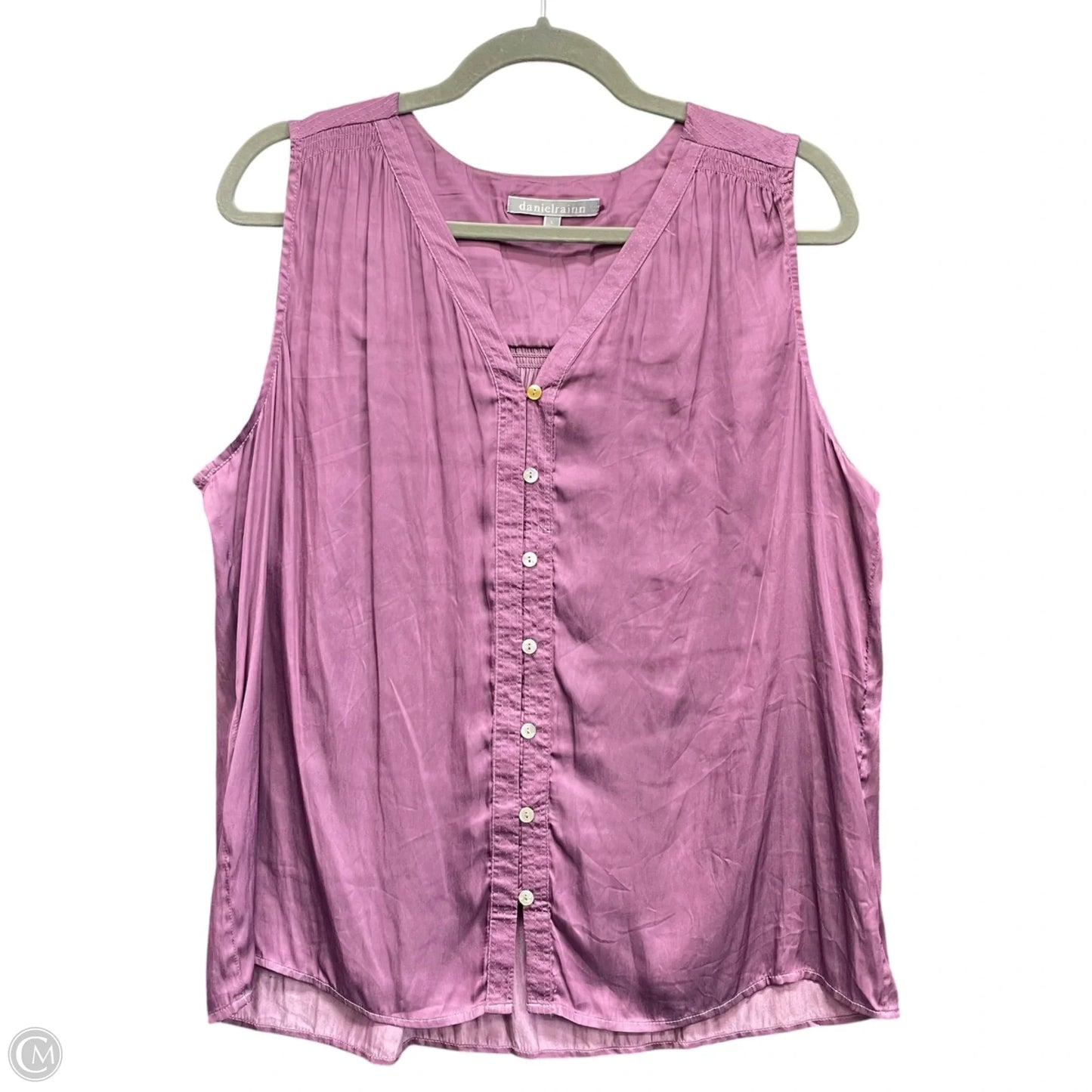 Top Sleeveless By Daniel Rainn In Purple, Size: L