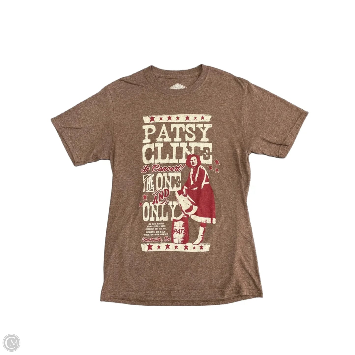 Top Short Sleeve Basic By Clothes Mentor In Brown, Size: S