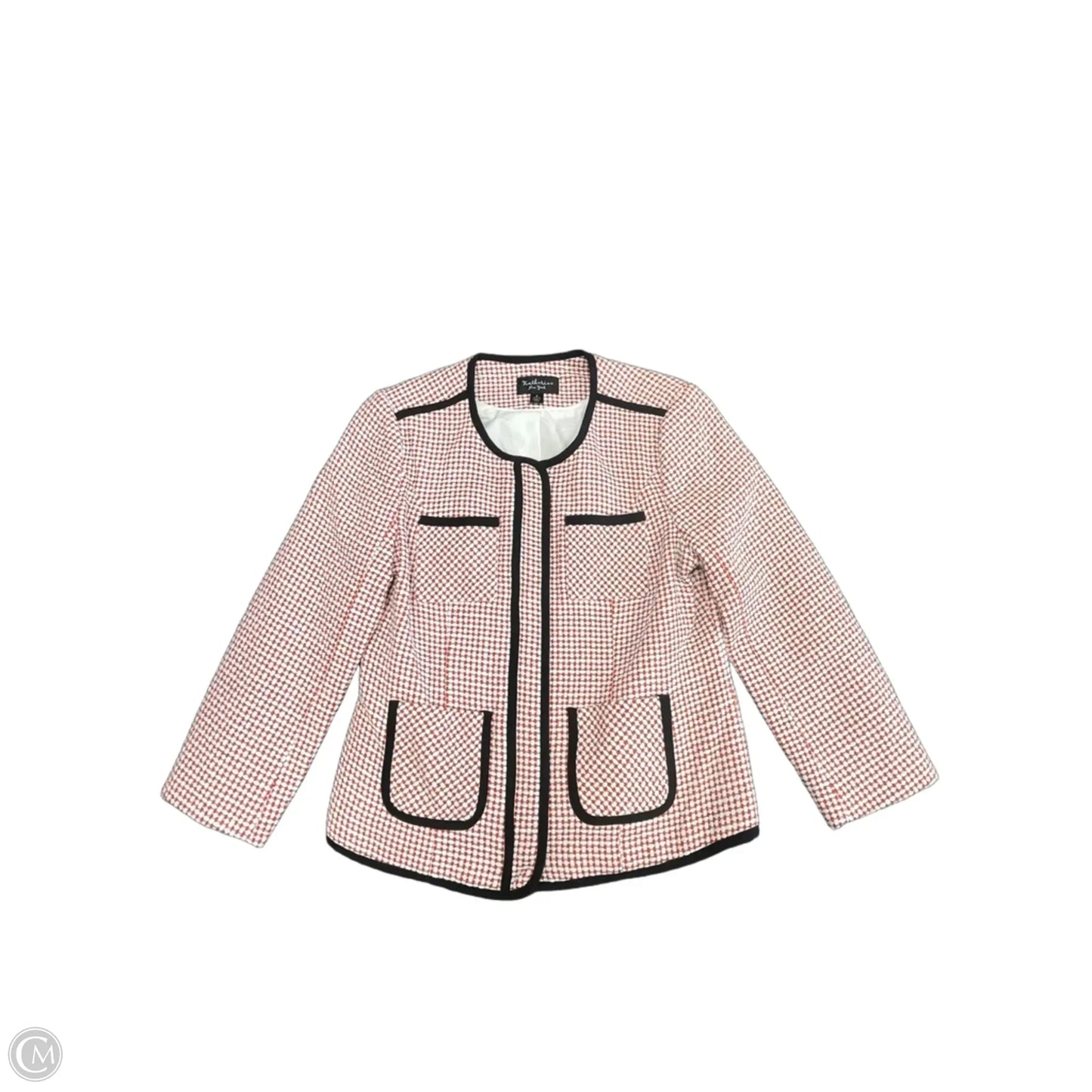 Blazer By Clothes Mentor In Black & Pink, Size: S