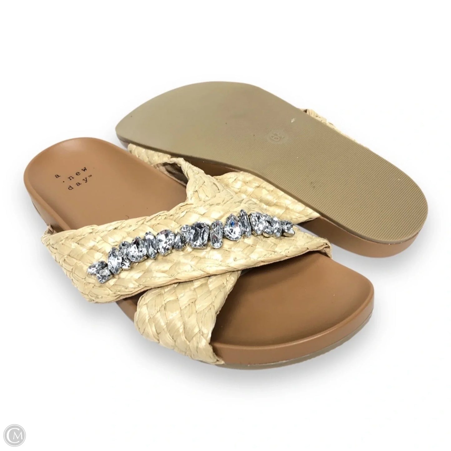 Sandals Flats By A New Day In Tan, Size: 6.5