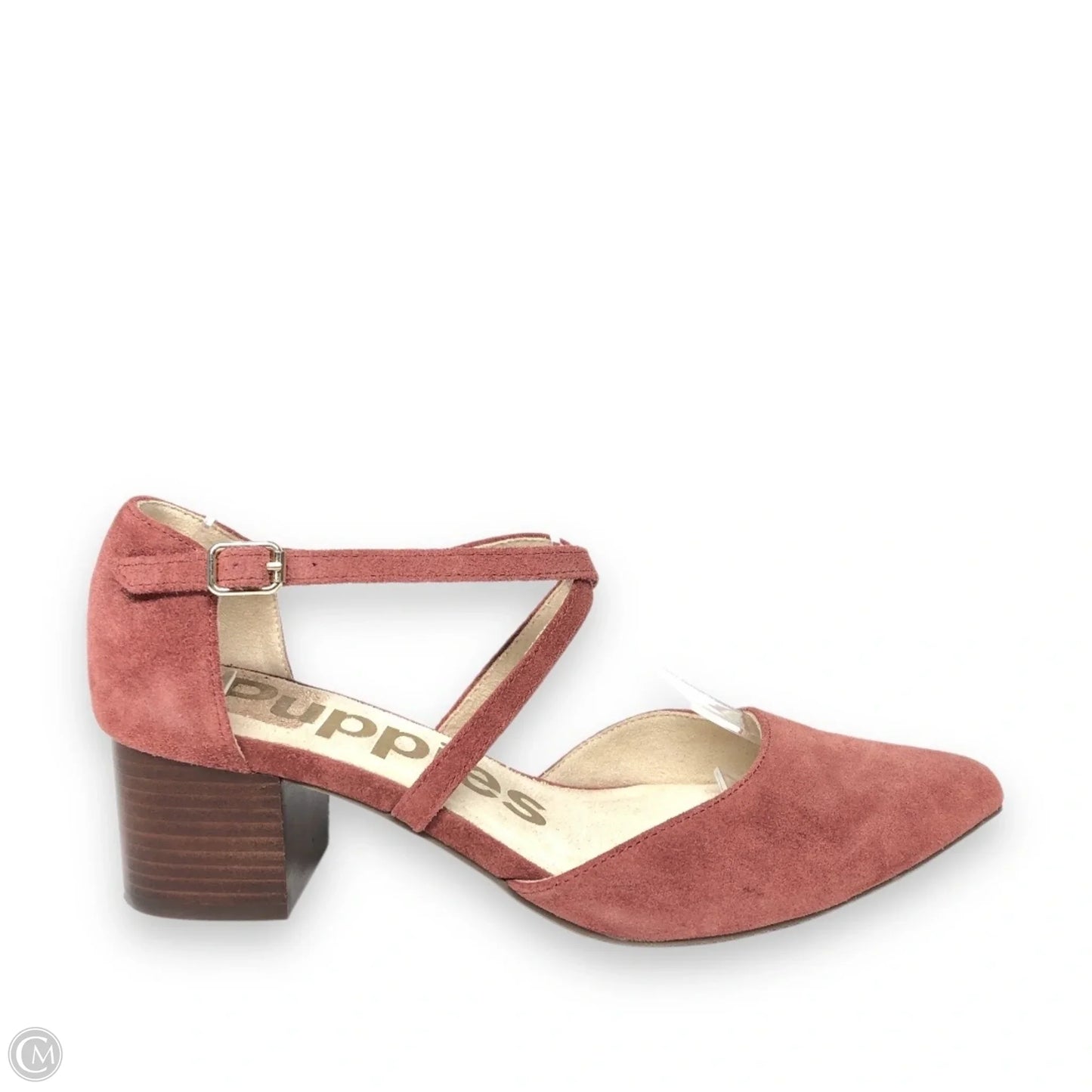 Shoes Heels Block By Hush Puppies In Maroon, Size: 7.5