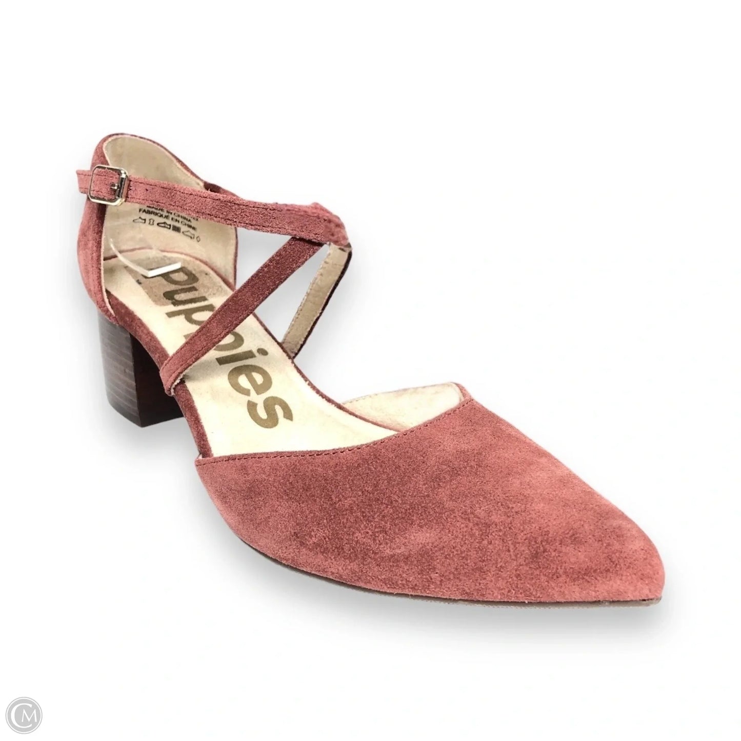 Shoes Heels Block By Hush Puppies In Maroon, Size: 7.5