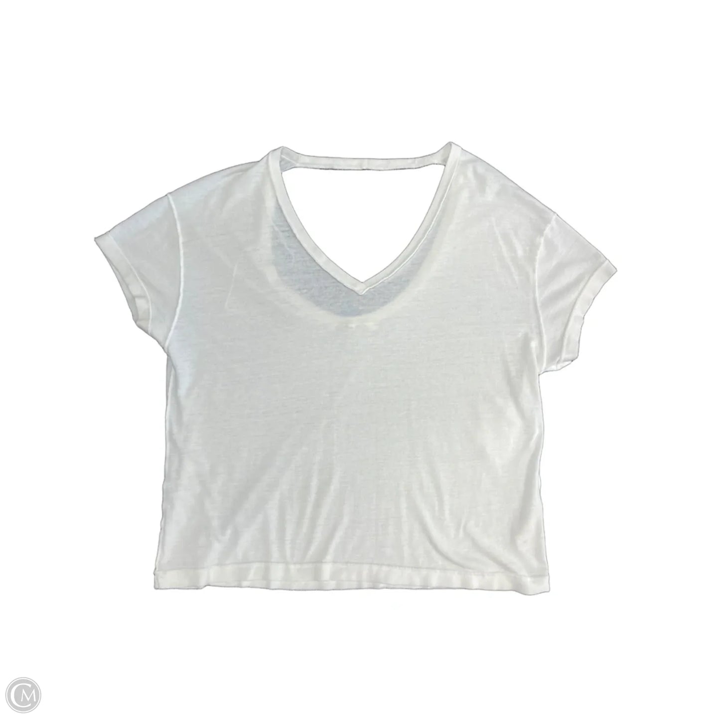 Top Short Sleeve By We The Free In Ivory, Size: Xs