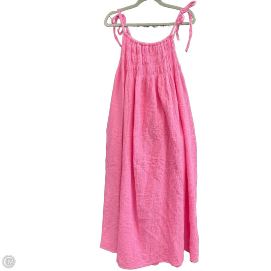 Dress Casual Midi By Flawless In Pink, Size: S