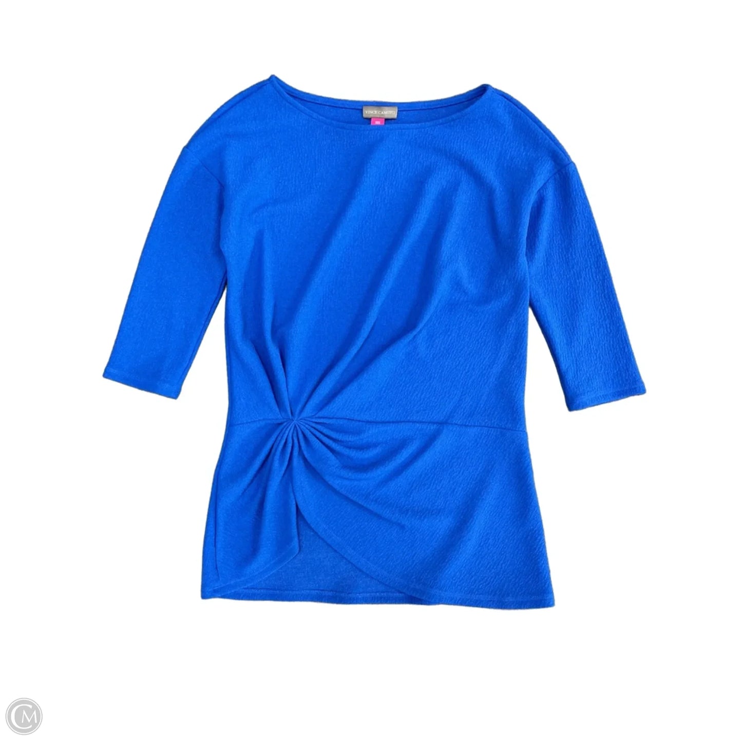 Top Short Sleeve By Vince Camuto In Blue, Size: Xxs