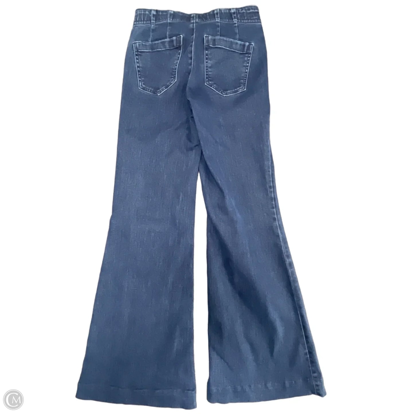 Jeans Flared By Pilcro In Blue Denim, Size: 2