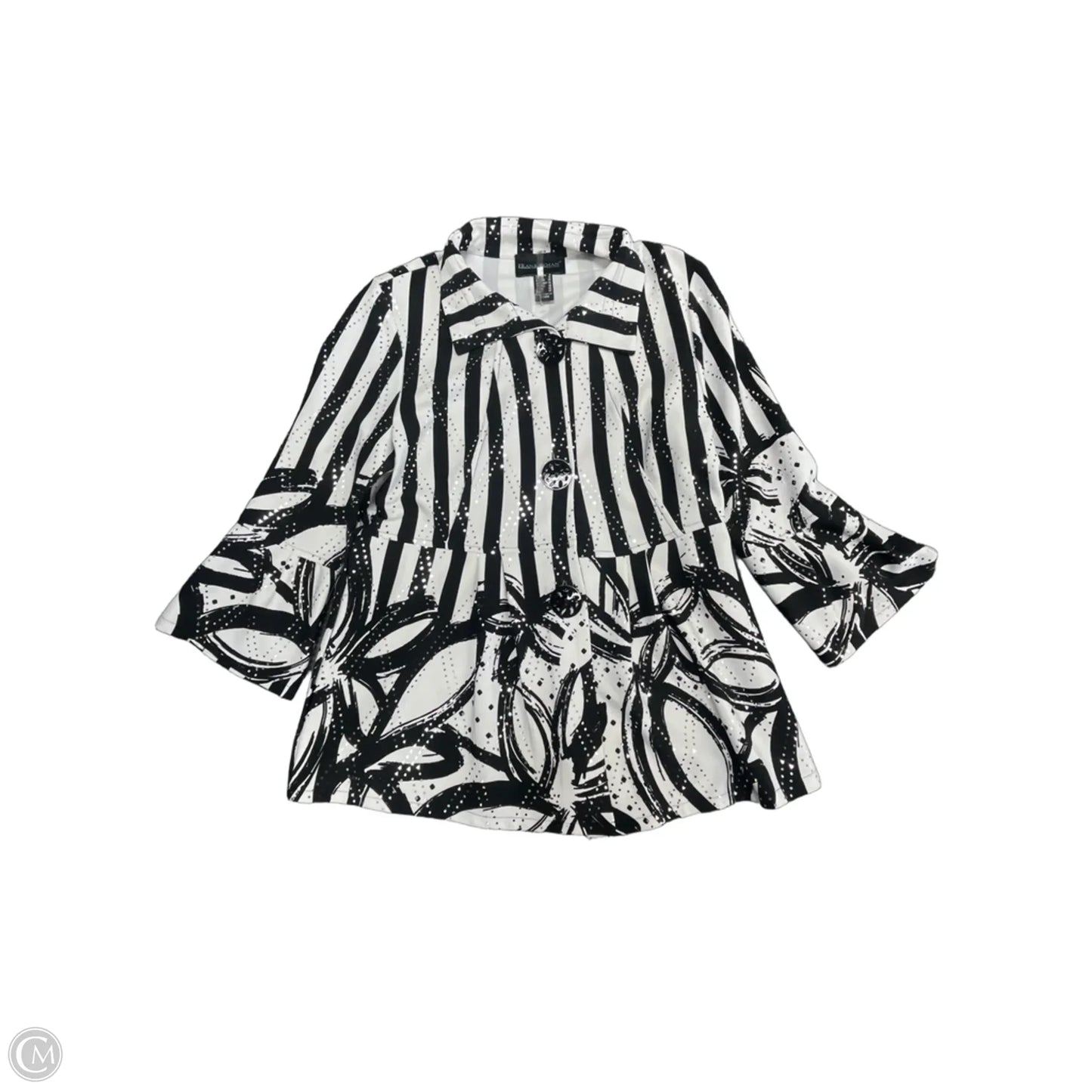 Jacket Other By Frank Lyman In Black & White, Size: 8