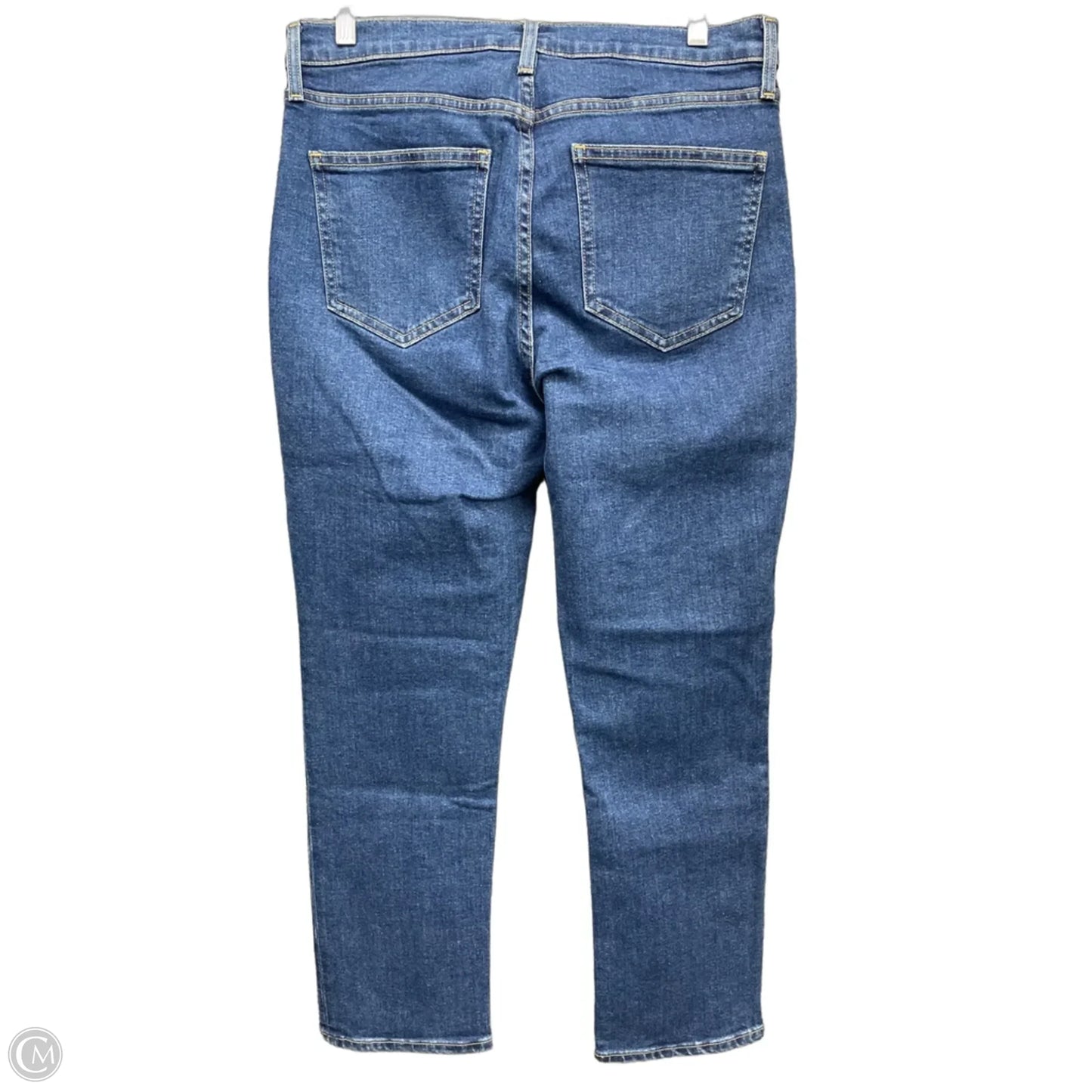 Jeans Straight By Gap In Blue Denim, Size: 10