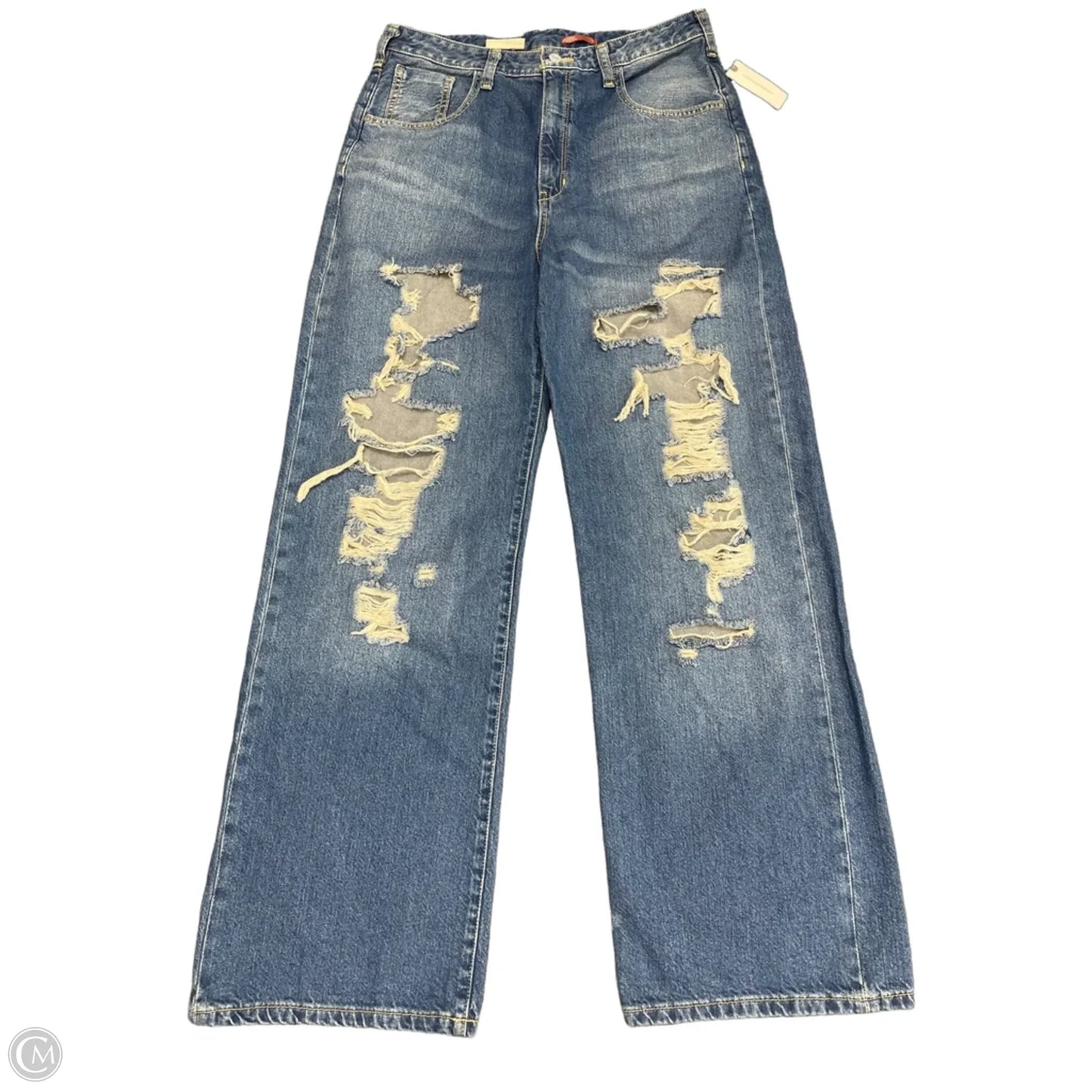 Jeans Boyfriend By Pilcro In Blue Denim, Size: 10