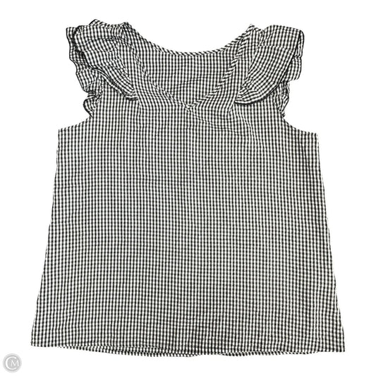 Top Sleeveless By Cme In Black & White, Size: 2x