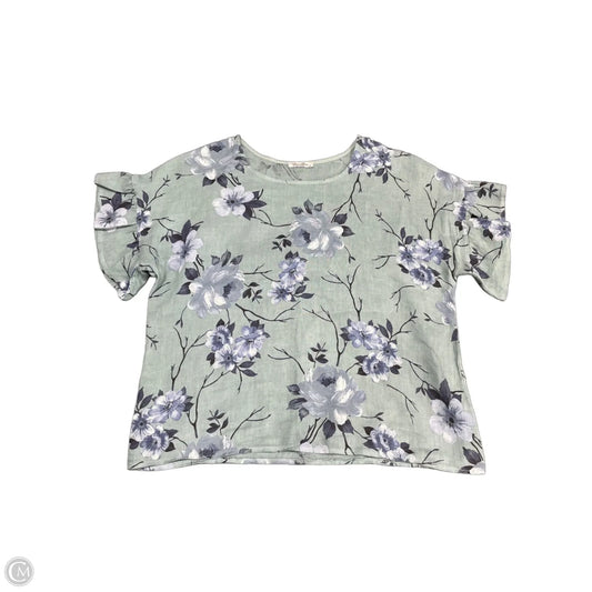 Top Short Sleeve By Cmc In Blue, Size: M