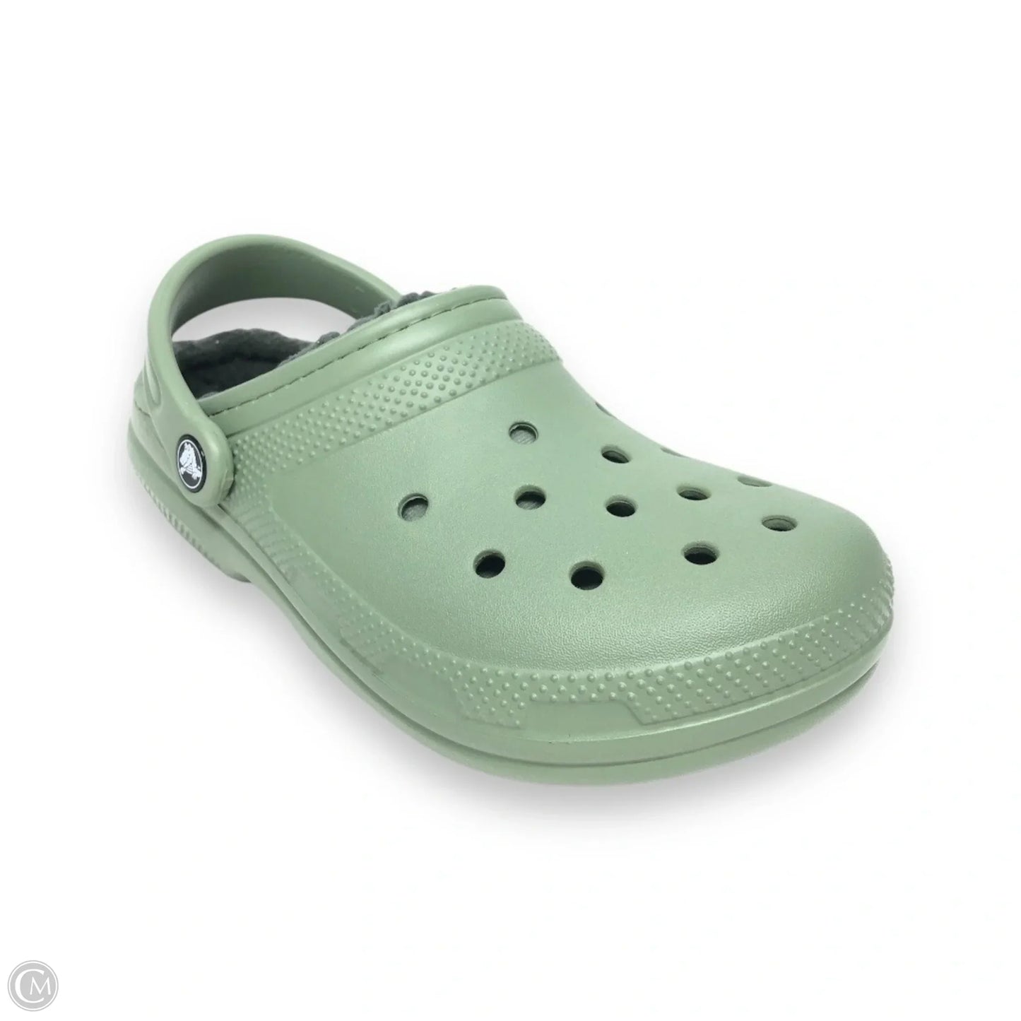 Shoes Flats By Crocs In Green, Size: 7
