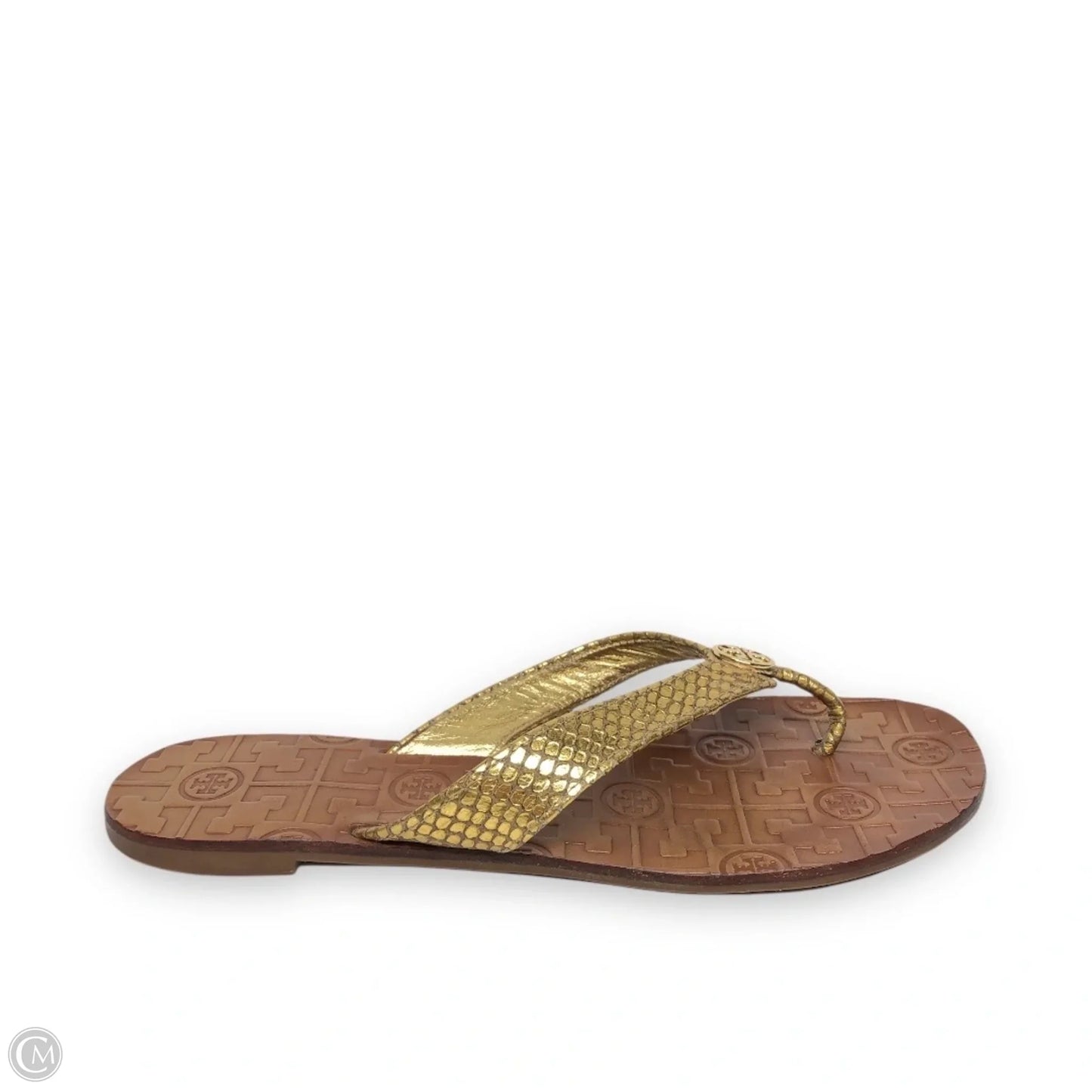 Sandals Designer By Tory Burch In Gold, Size: 7
