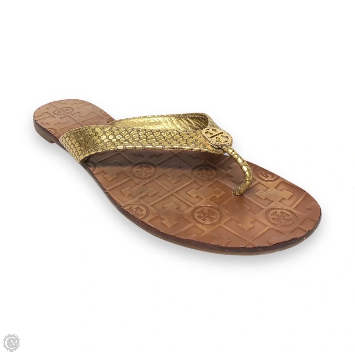 Sandals Designer By Tory Burch In Gold, Size: 7