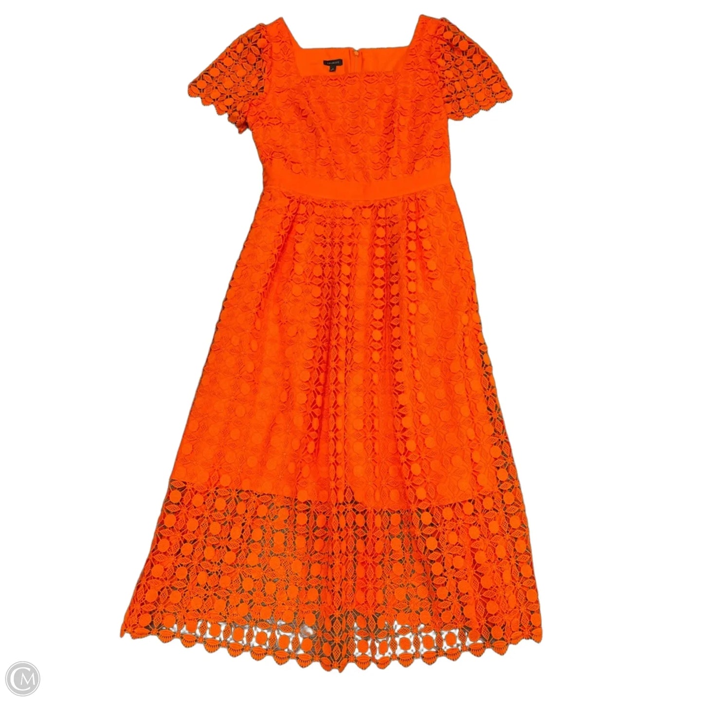 Dress Casual Midi By Talbots In Orange, Size: 2