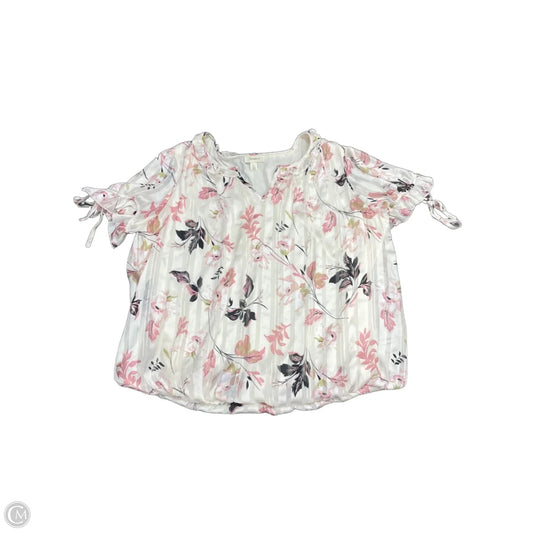 Blouse Short Sleeve By Tamara H In Floral Print, Size: 2x
