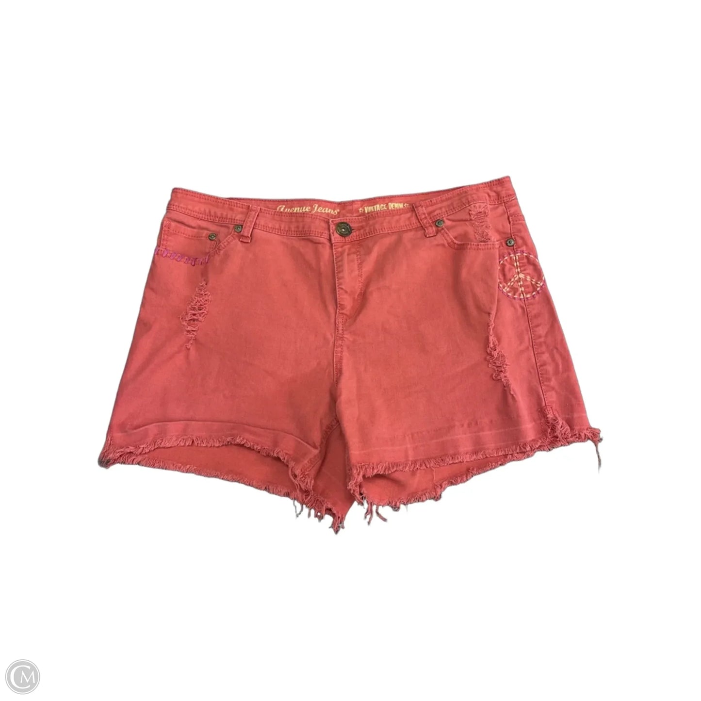 Shorts By Avenue In Coral, Size: 16