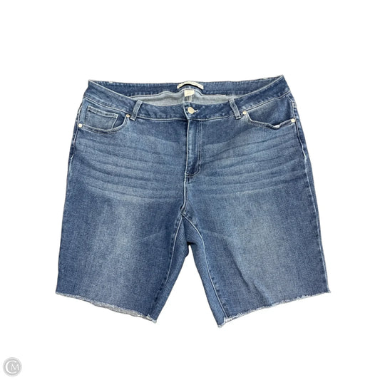 Shorts By Cato In Blue Denim, Size: 18