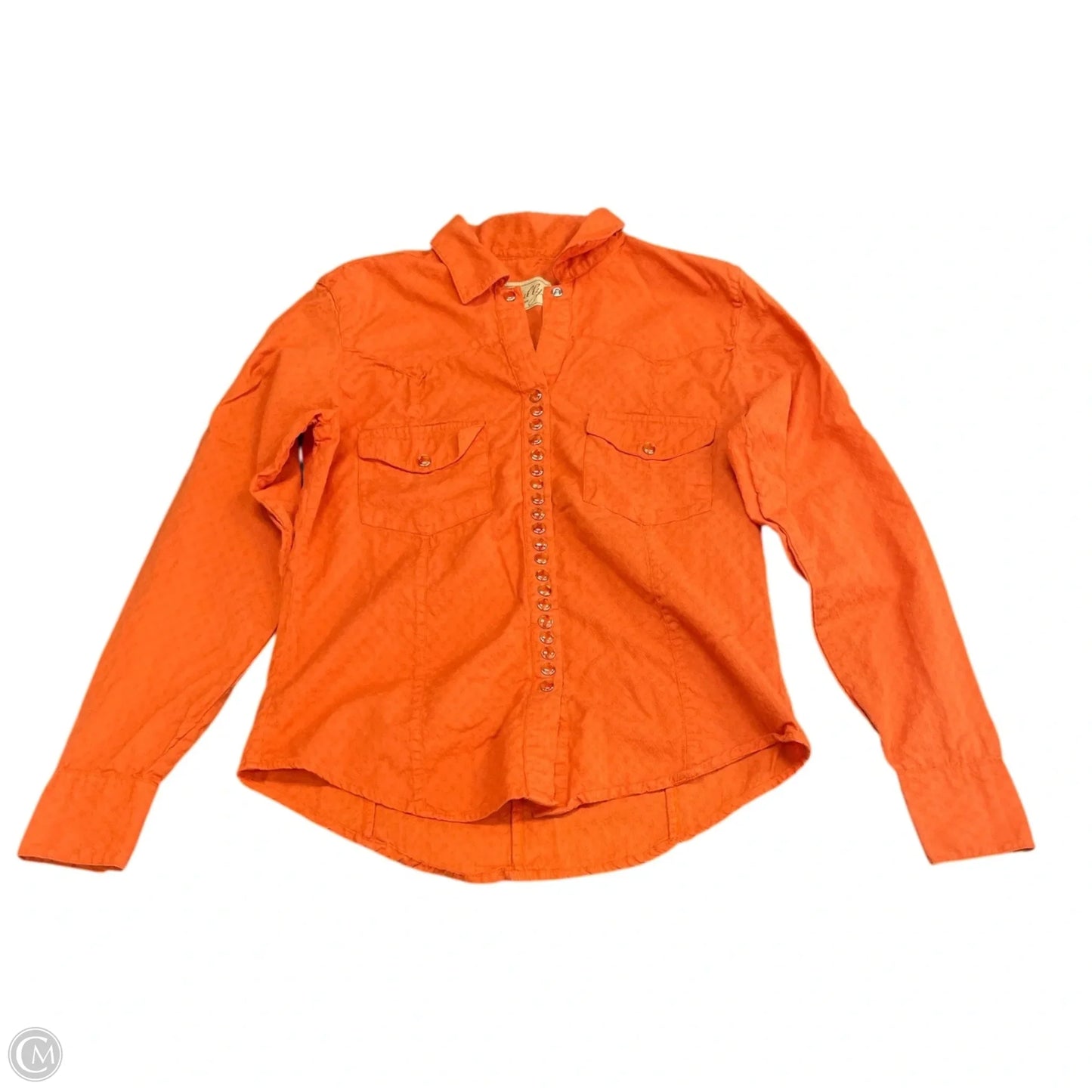Top Long Sleeve By Cmc In Orange, Size: Xs