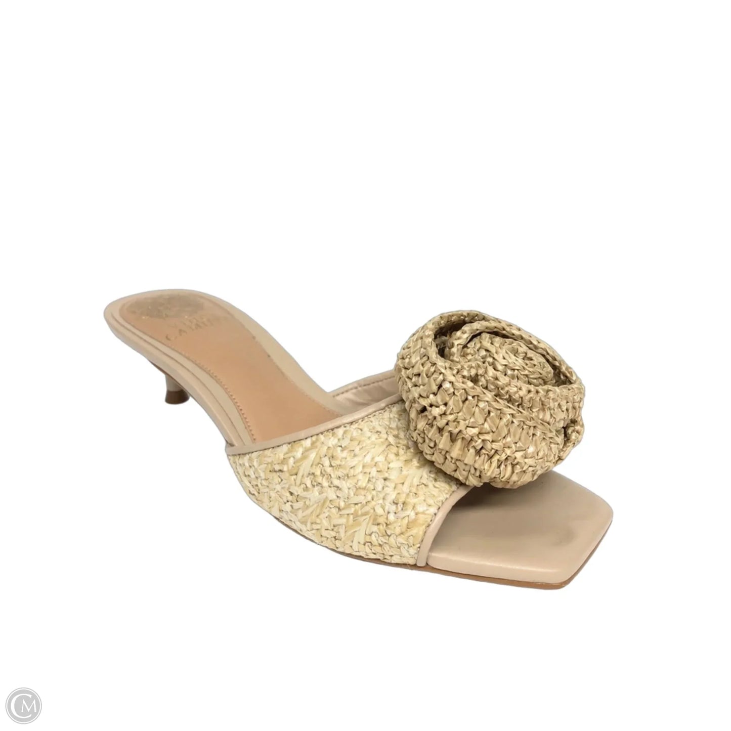 Sandals Heels Kitten By Vince Camuto In Tan, Size: 6