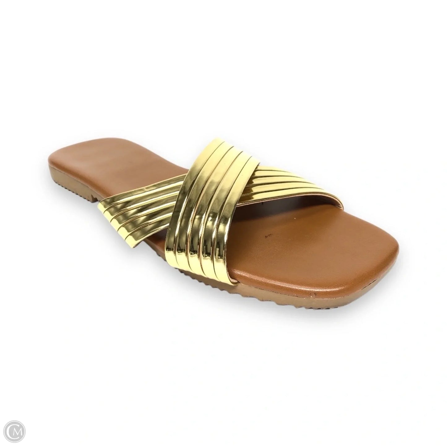 Sandals Flats By Cme In Gold, Size: 6.5