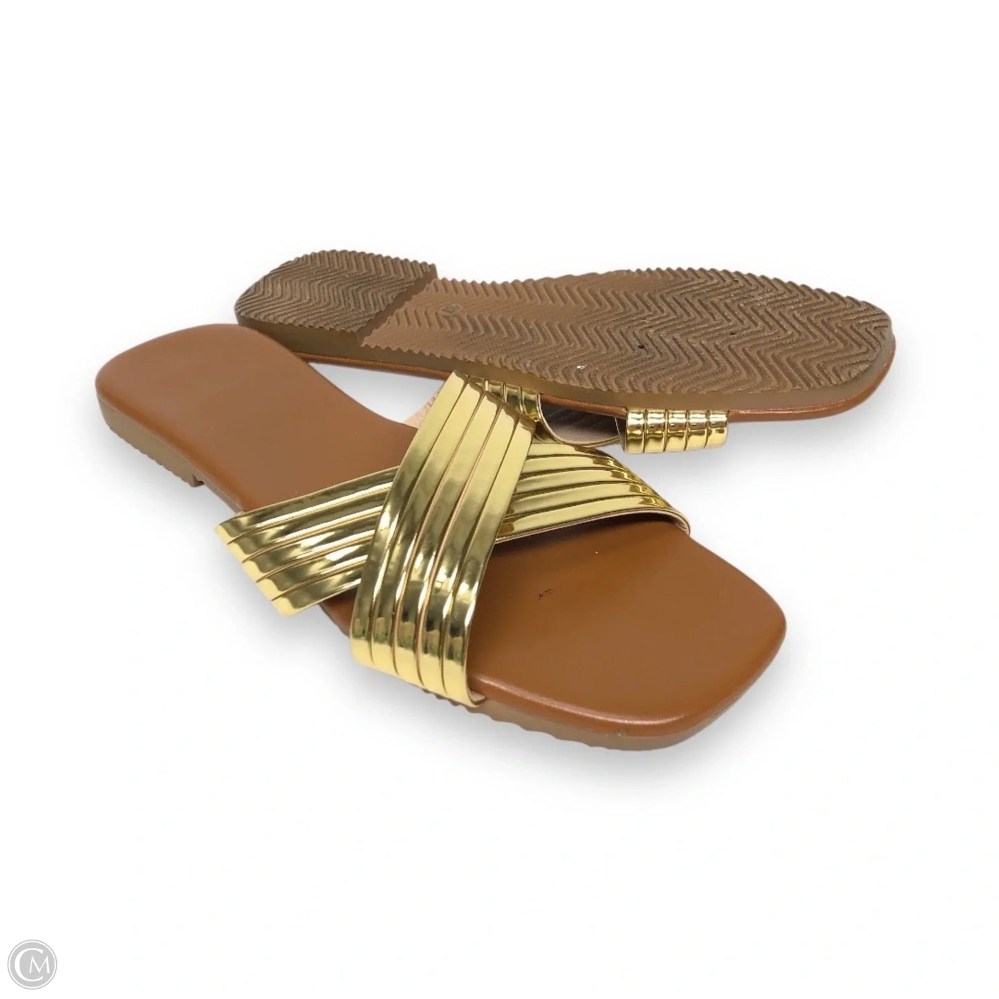 Sandals Flats By Cme In Gold, Size: 6.5