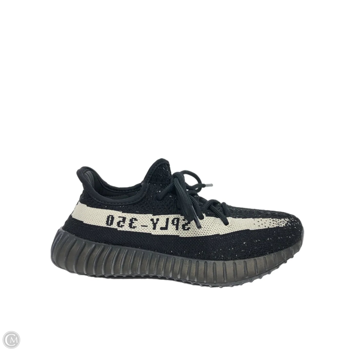 Shoes Luxury Designer By Yeezy In Black, Size: 6.5
