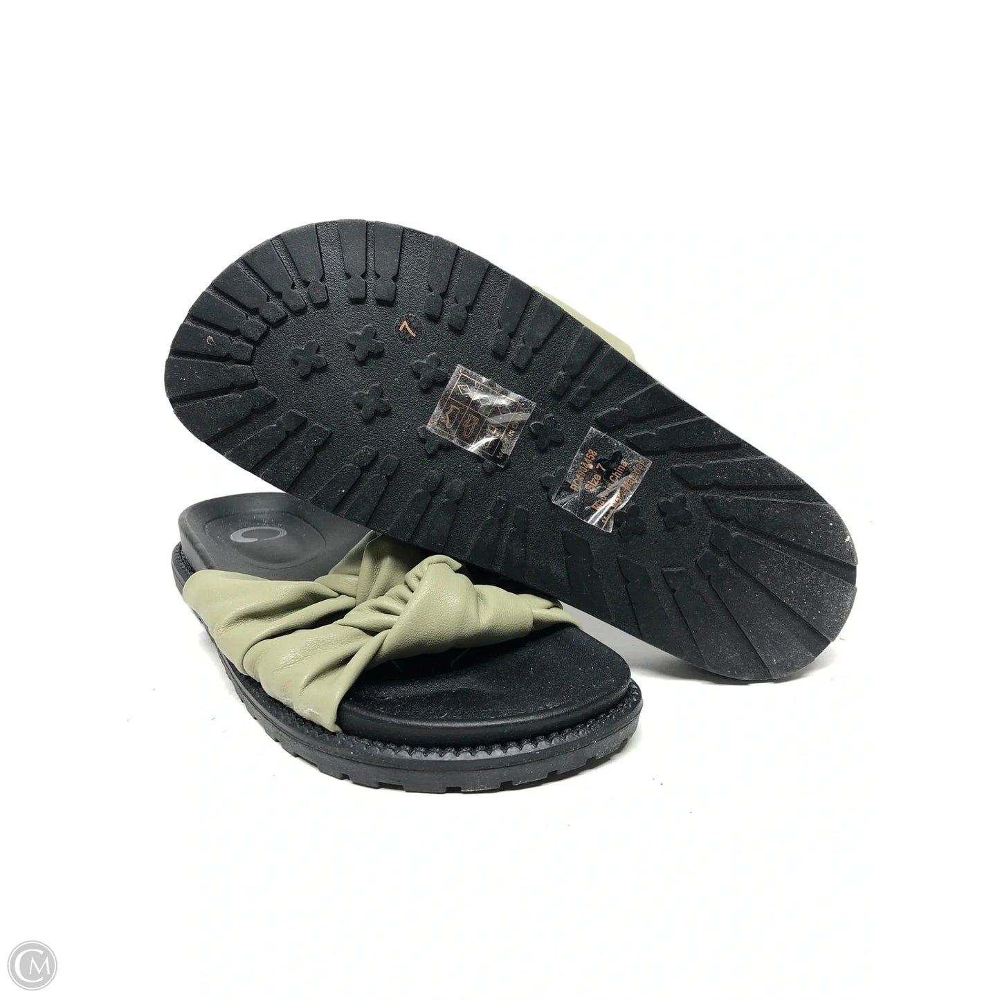 Sandals Flats By Cme In Green, Size: 7