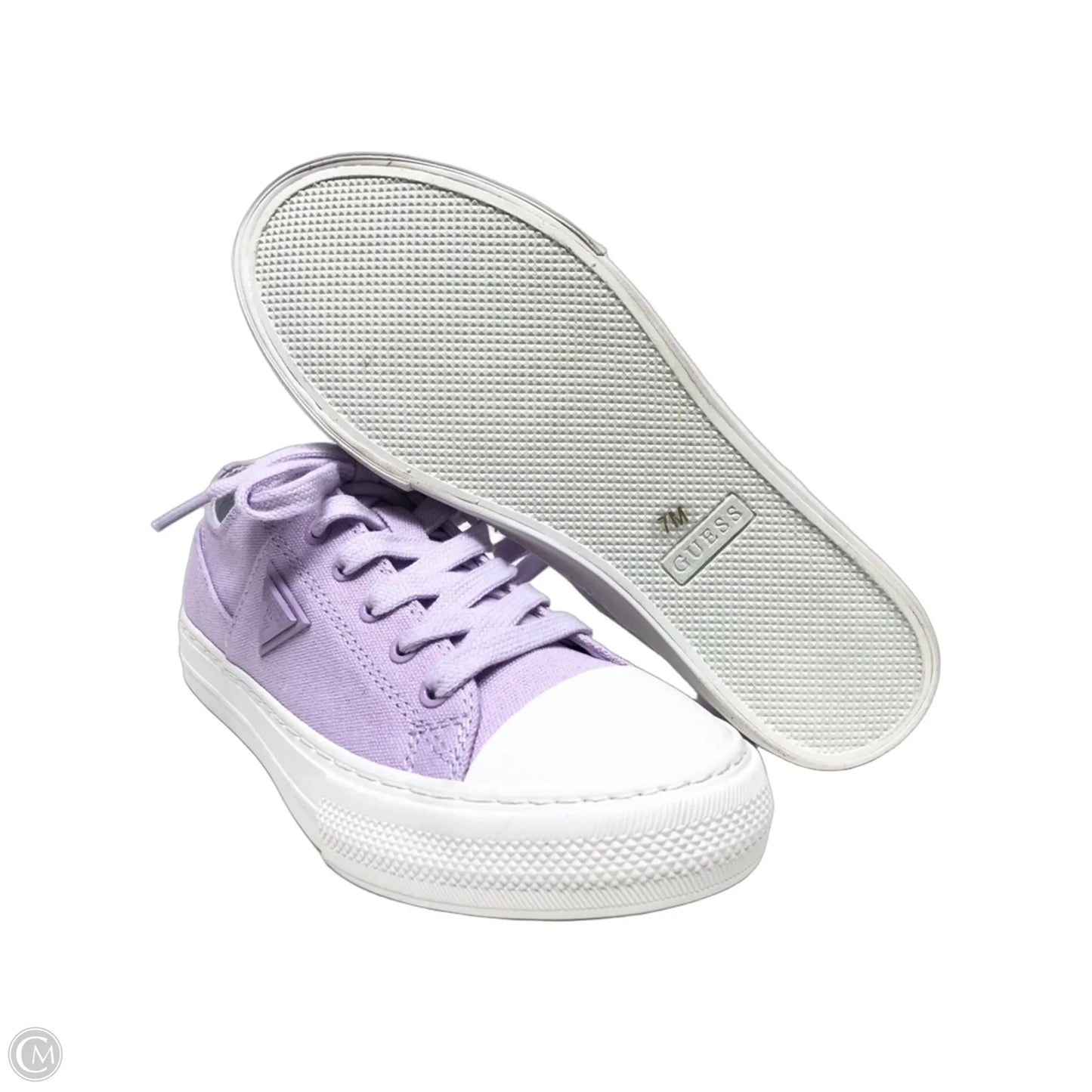 Shoes Sneakers By Guess In Purple, Size: 7