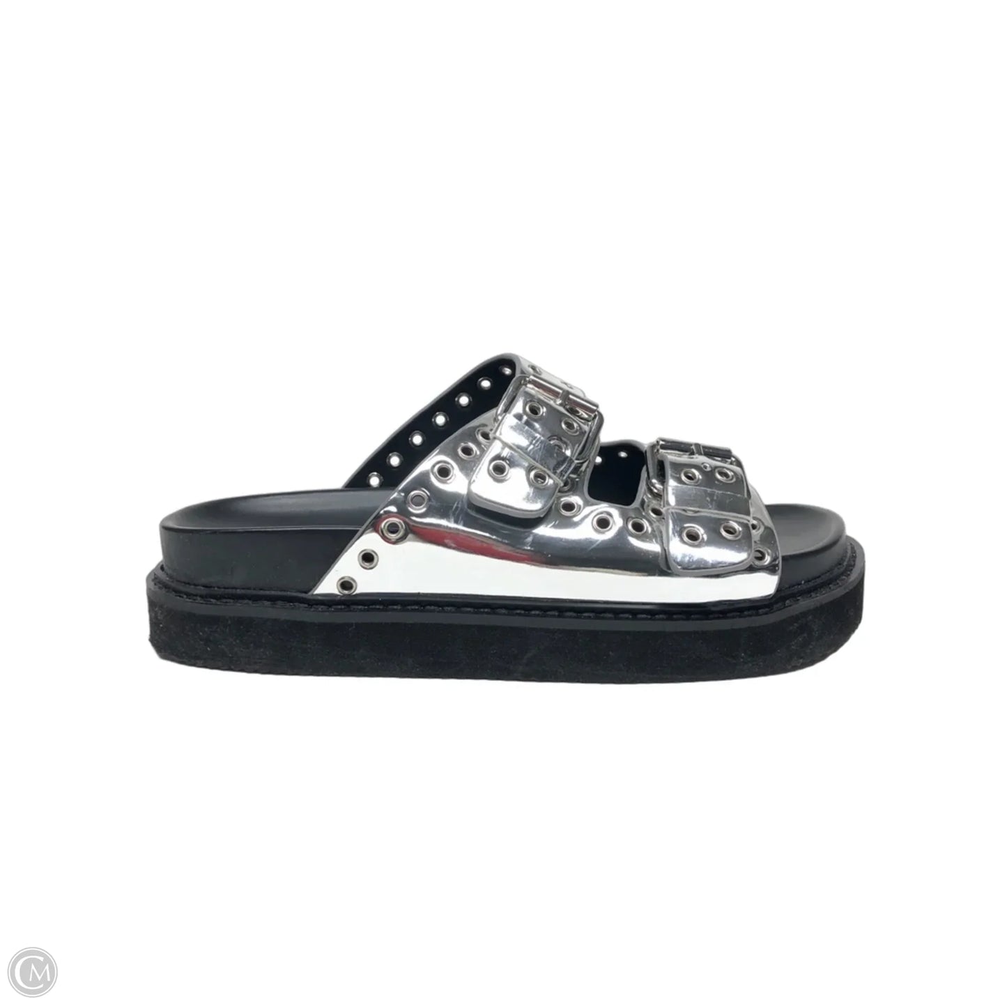 Sandals Flats By Nine West In Silver, Size: 7