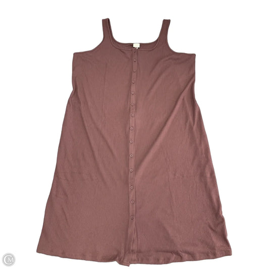 Dress Casual Midi By A New Day In Brown, Size: 4x