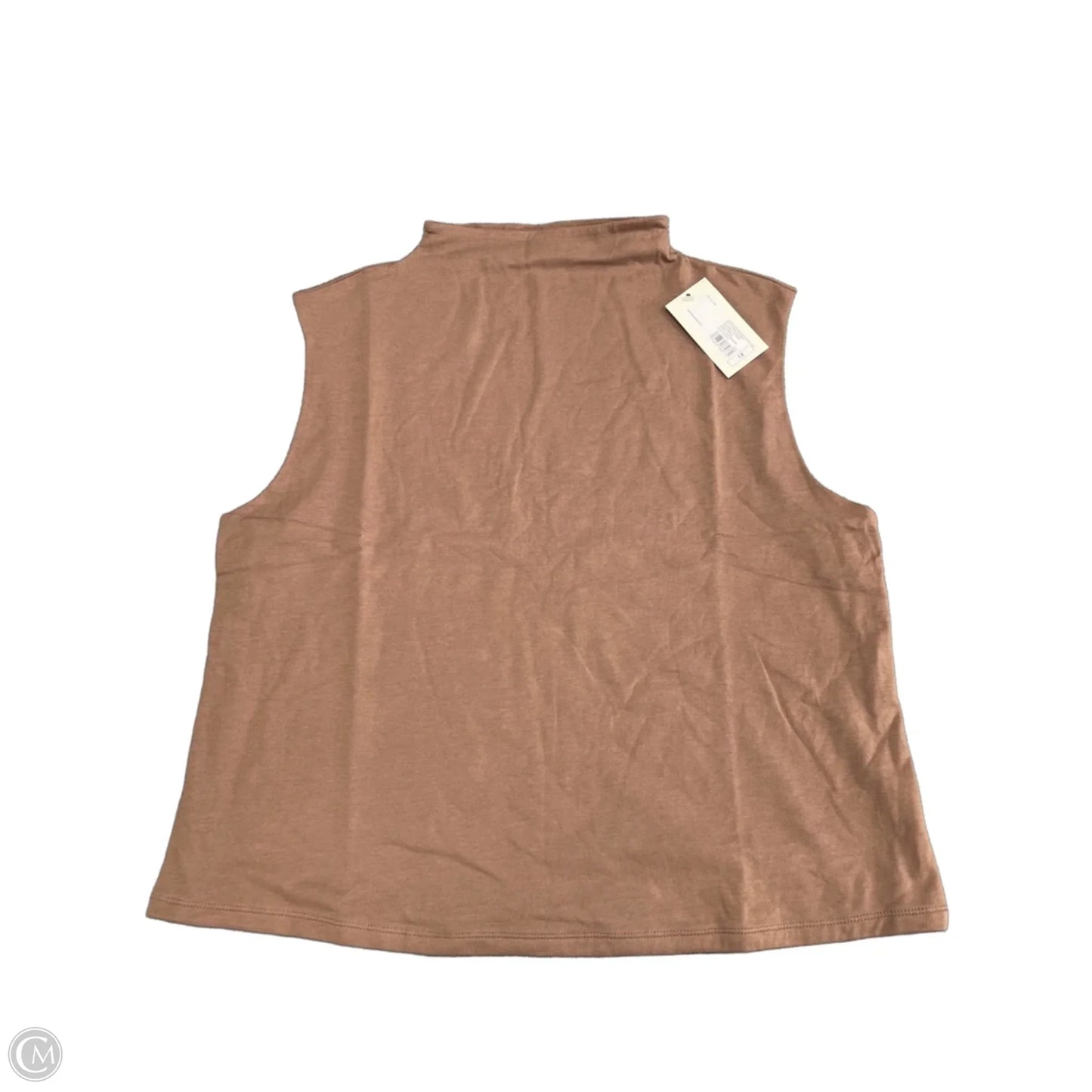 Top Sleeveless Basic By A New Day In Brown, Size: 1x
