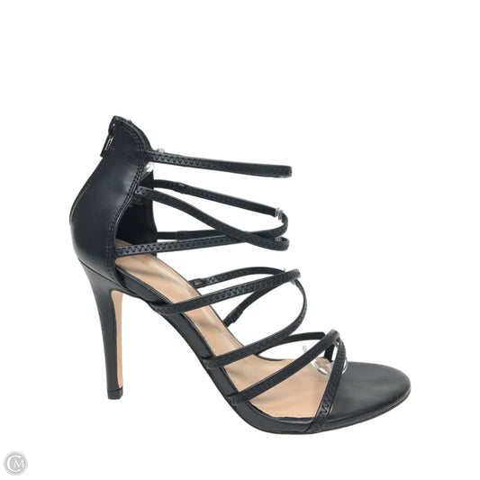 Sandals Heels Stiletto By Bcbgeneration In Black, Size: 9