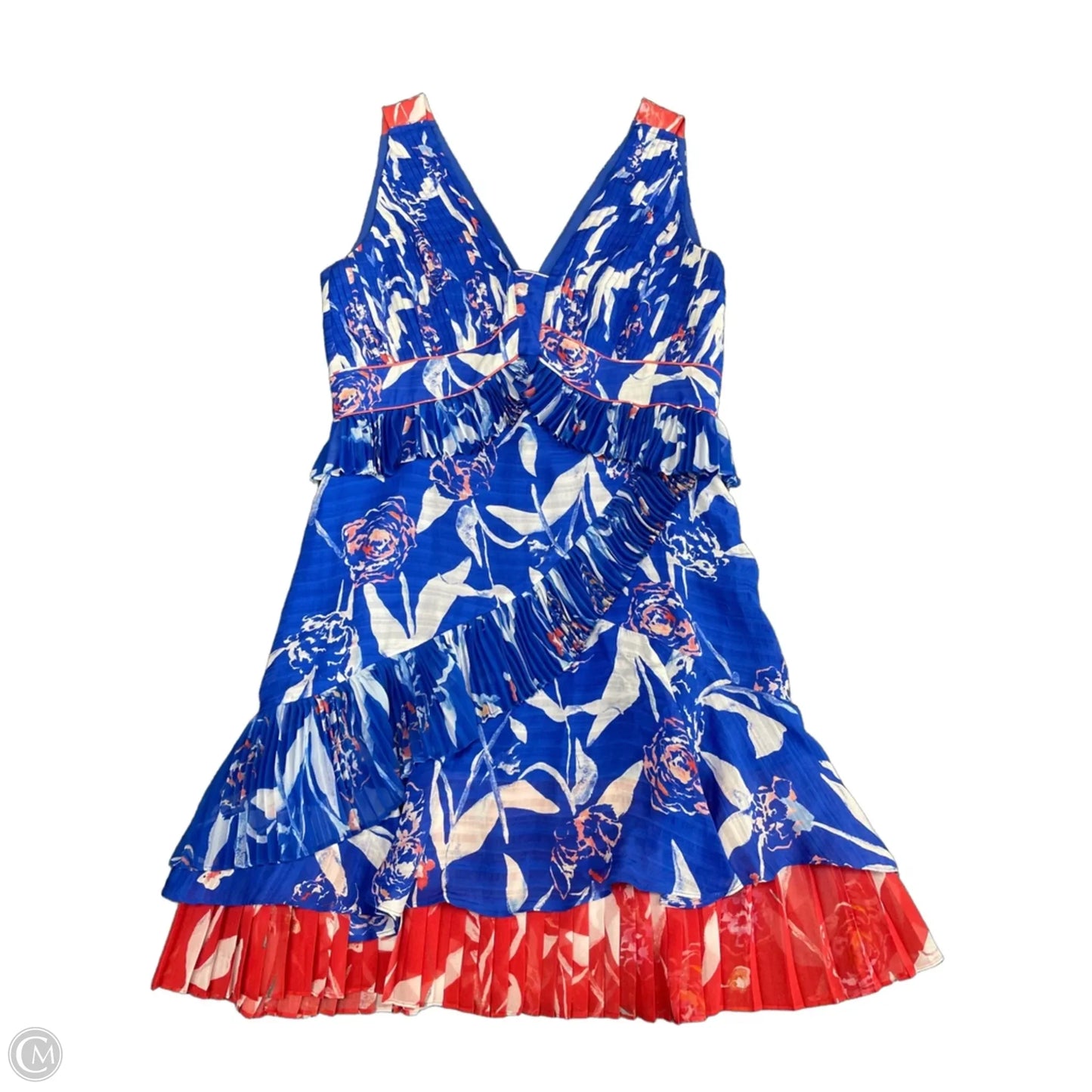 Dress Casual Short By Cma In Blue & Red & White, Size: 8